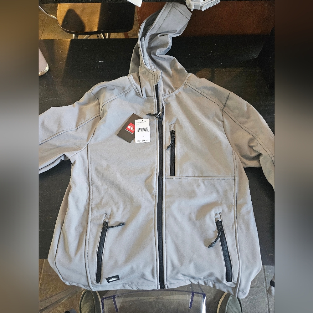 Quicksilver Men's Gray Hooded Jacket